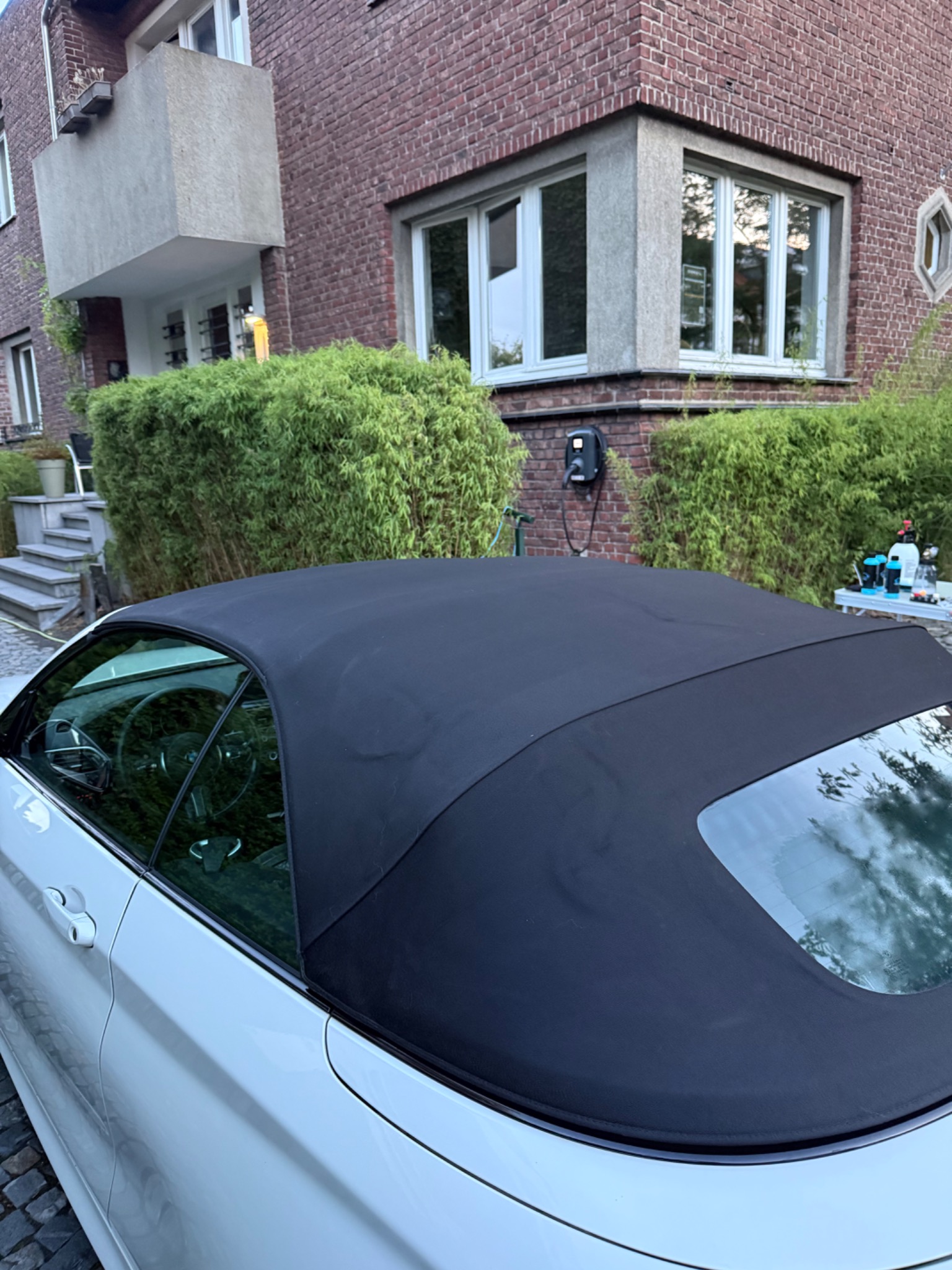 BMW 4 Series Cabrio stoffen dak na reiniging en behandeling