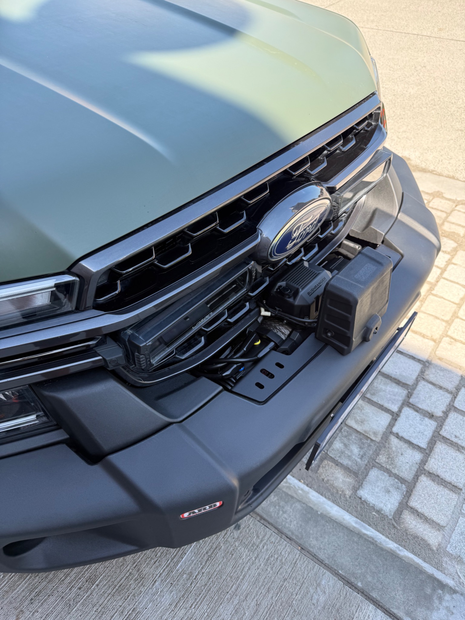 Detail van de Ford Ranger grille