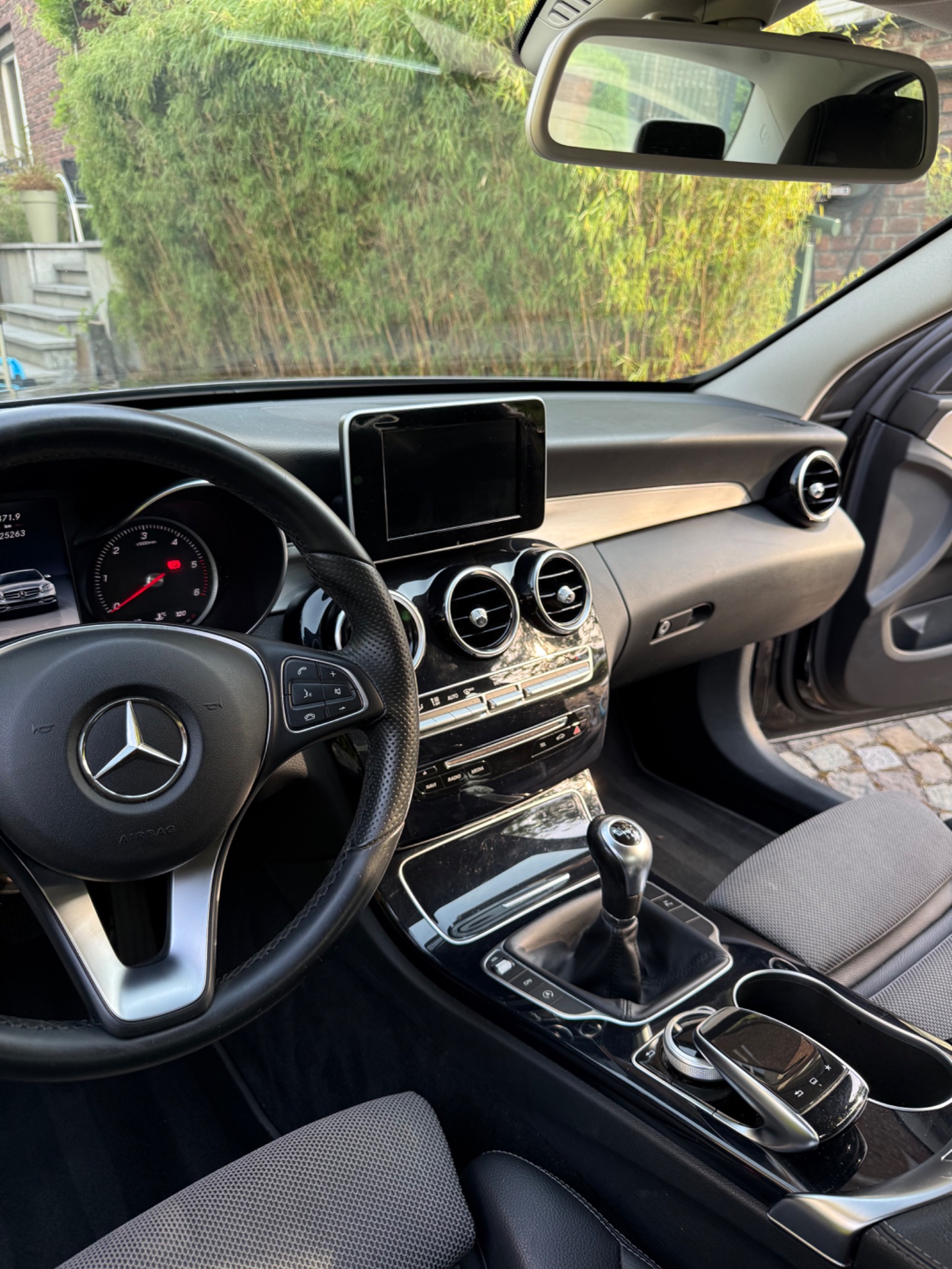 Mercedes-Benz C-Klasse middenconsole na reiniging