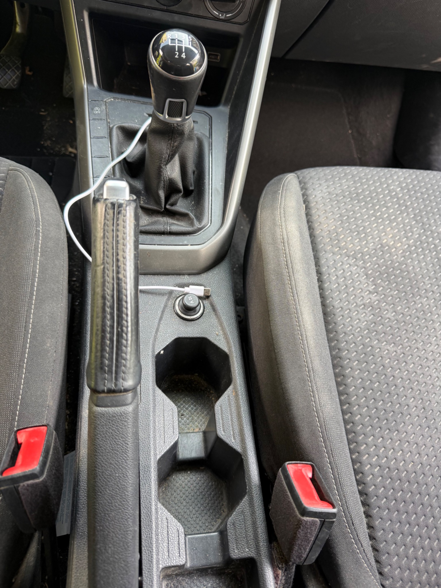 Volkswagen Polo middenconsole voor reiniging