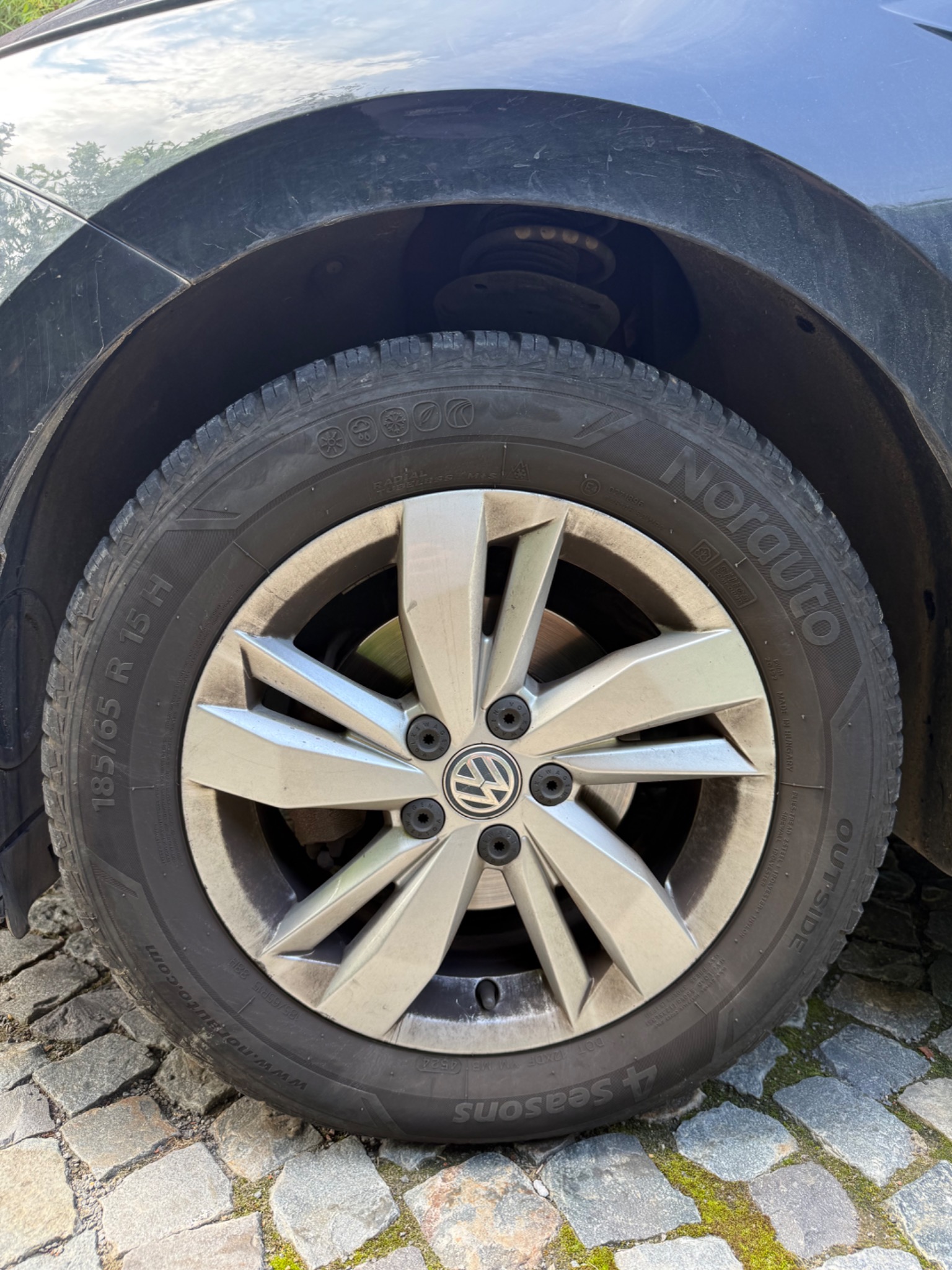 Volkswagen Polo velg voor reiniging